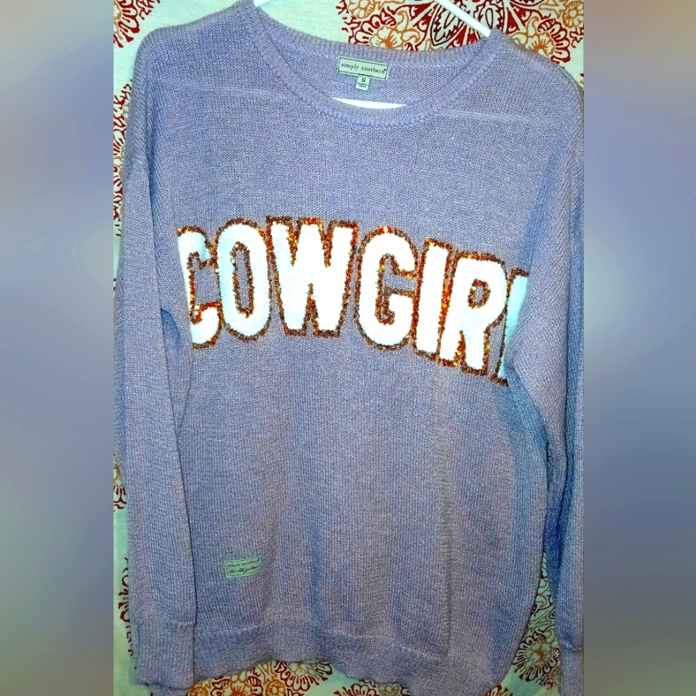 Cowgirl Lavender Sweater
